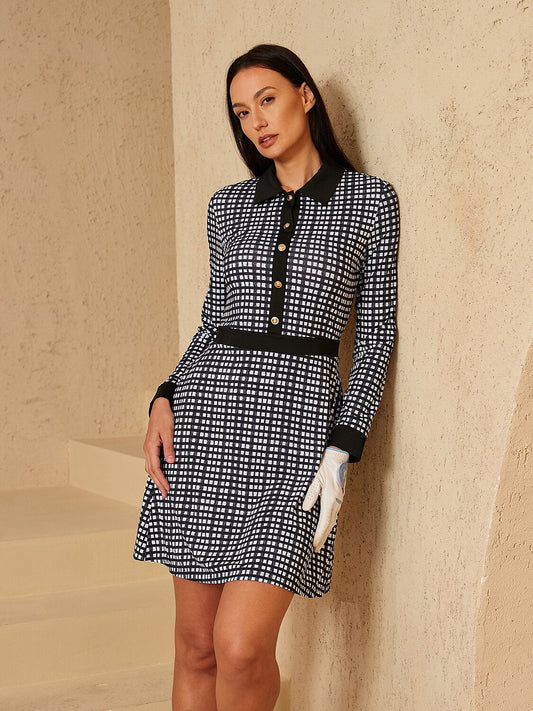More Than Basic Long Sleeve A-Line Dress UPF50+