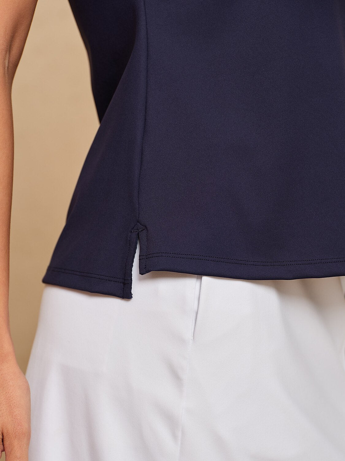 Navycore Sleeveless Trimmed Quarterzip UPF50+